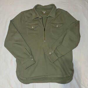 Wythe Half-Zip Sweatshirt - Faded Olive